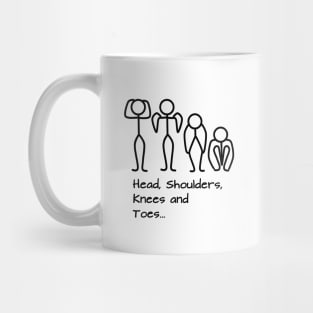 Stickman / Head, shoulders, knees and toes... Mug